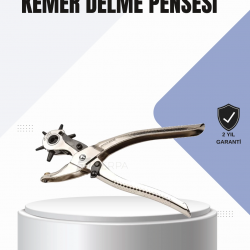 Mey İthalat® Kemer Delme Pensesi Çok Amaçlı 6 Farklı Delik Boyu Ayarlı Deri Delme Aleti