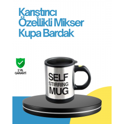 Mey İthalat® Kendi Kendini Karıştıran Termos Kupa – Pratik, Güçlü Motorlu ve Termos Özellikli