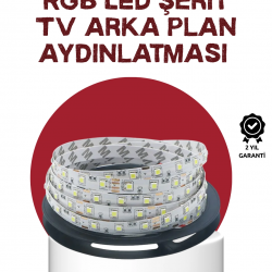 Mey İthalat® Kendinden Yapışkanlı LED Şerit Televizyon Aydınlatması 2mt
