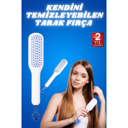 Mey İthalat® Kendini Temizleyen Tarak Fırça Geri Çekilebilir Evcil Hayvana Uygun Sıkı Dişli