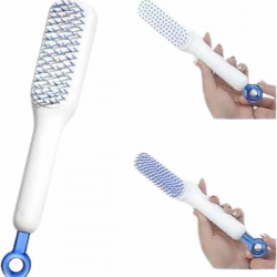 Mey İthalat® Kendini Temizleyen Tarak Fırça Geri Çekilebilir Evcil Hayvana Uygun Sıkı Dişli