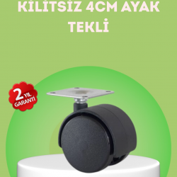 Mey İthalat® Kilitsiz 4 cm Mobilya Ayağı Tek Adet Pratik ve Dayanıklı