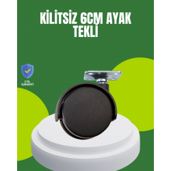 Mey İthalat® Kilitsiz 6 cm Tekerlek Ayak Tek Adet
