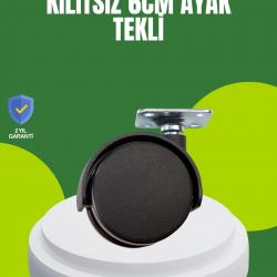 Mey İthalat® Kilitsiz 6 cm Tekerlek Ayak Tek Adet