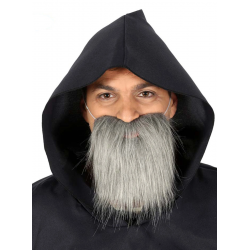 Mey İthalat® Kırçıllı Korsan Sakalı Gri Renk Takma Sakal