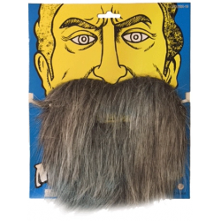 Mey İthalat® Kırçıllı Korsan Sakalı Gri Renk Takma Sakal