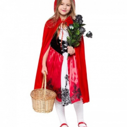 Mey İthalat® Kırmızı Başlıklı Kız Şapkalı Pelerin 90 cm