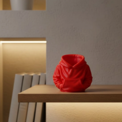 Mey İthalat® Kırmızı Hoodie Kalemlik 10x10 cm Masa Üstü Düzenleyici