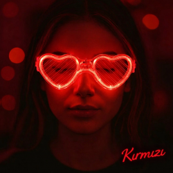 Mey İthalat® Kırmızı LED Işıklı Kalp Gözlük – 3 Modlu Parti & Glow Gözlüğü