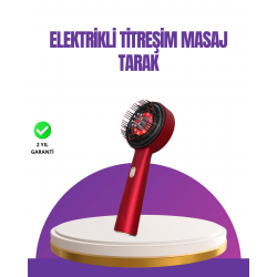 Mey İthalat® Kırmızı LED Işıklı Saç Derisi Masaj Aleti