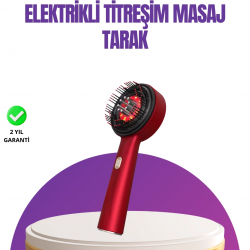 Mey İthalat® Kırmızı LED Işıklı Saç Derisi Masaj Aleti