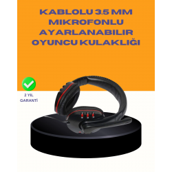 Mey İthalat® Kırmızı  Kulaklığı Bilgisayar Uyumlu Stereo Yüksek Ses Kaliteli