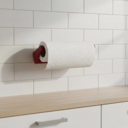 Mey İthalat® Kırmızı Peçete Tutucu Dayanıklı Duvar Tipi Kağıt Havlu Askısı