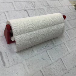 Mey İthalat® Kırmızı Peçete Tutucu Duvara Monte Pratik Kağıt Havlu Askısı