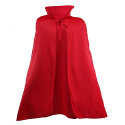 Mey İthalat® Kırmızı Renk Yakalı Pelerin 120 cm