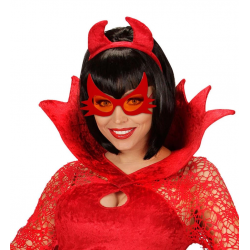 Mey İthalat® Kırmızı Renk Bıyık Tasarımlı Kedi Gözlüğü 19x11cm