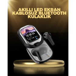 Mey İthalat® Kişiselleştirilebilir LED Ekranlı Bluetooth Kulaklık – Oyun & Müzik Modlu