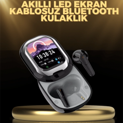 Mey İthalat® Kişiselleştirilebilir LED Ekranlı Bluetooth Kulaklık – Oyun & Müzik Modlu
