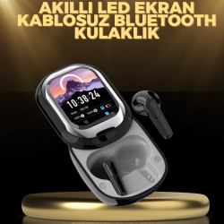 Mey İthalat® Kişiselleştirilebilir LED Ekranlı Bluetooth Kulaklık – Oyun & Müzik Modlu