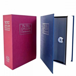 Mey İthalat® Kitap Görünümlü Gizli Kasa Büyük Boy Anahtarlı Kilitli Para Kasası