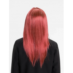 Mey İthalat® Kızıl Renk Düz Kesim Uzun Parti Peruğu Takma Saç