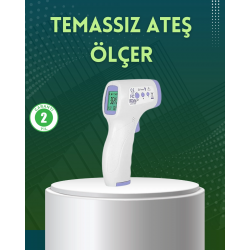 Mey İthalat® Kızılötesi Temassız Ateş Ölçer LCD Ekranlı Hassas Termometre
