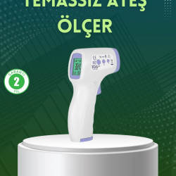 Mey İthalat® Kızılötesi Temassız Ateş Ölçer LCD Ekranlı Hassas Termometre