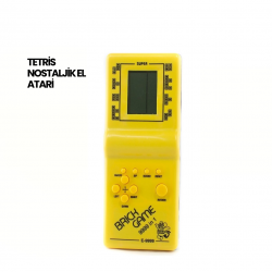 Mey İthalat® Klasik Gameboy Tetris Oyunu – Taşınabilir Pil ile Çalışan Retro El Konsolu