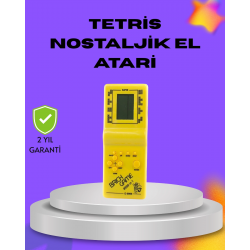Mey İthalat® Klasik Tetris Oyunu El Konsolu – Taşınabilir Pil ile Çalışan Retro El Aterisi