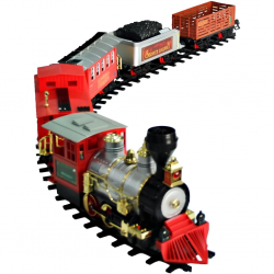 Mey İthalat® Klasik Tren Seti Sesli ve Işıklı 35 Parça