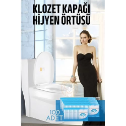 Mey İthalat® Klozet Kapağı Kılıfı Hijyenik Tek Kullanımlık 100 ADET