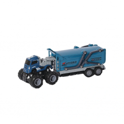 Mey İthalat® KLX600-377 Sürtmeli Die Cast 4x4 Kapalı Kasa İnşaat Tırı -Vardem