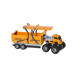 Mey İthalat® KLX600-377 Sürtmeli Die Cast 4x4 Kapalı Kasa İnşaat Tırı -Vardem