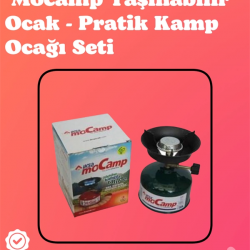 Mey İthalat® Kolay Ayarlanabilir Alevli ve Güvenli Metal Kamp Ocağı