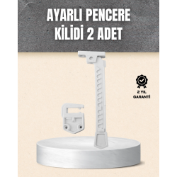 Mey İthalat® Kolay Montajlı Pencere Açılma Sınırlayıcı 2’li Set