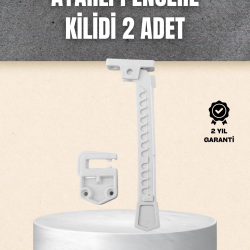 Mey İthalat® Kolay Montajlı Pencere Açılma Sınırlayıcı 2’li Set