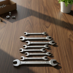Mey İthalat® Kombine Açık Ağız Anahtar Seti 8 Parça Çok Amaçlı Kullanım