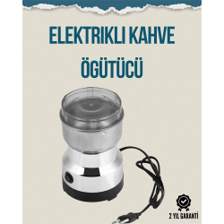 Mey İthalat® Kompakt Elektrikli Kahve ve Baharat Öğütücü | 14500 Devir, Şeffaf Kapaklı, Hediye İçin İdeal