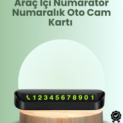 Mey İthalat® Kompakt Fosforlu Park Numaratörü – Gündüz Şıklığı, Gece Görünürlüğü