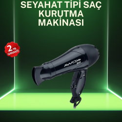 Mey İthalat® Kompakt Katlanabilir Saç Kurutma Makinesi Ev ve Seyahat Uyumlu