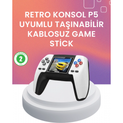Mey İthalat® Kompakt Retro Oyun Konsolu | P5 GamePad ile Eski Günlere Dönün