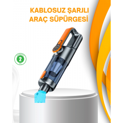 Mey İthalat® Kompakt Şarjlı El Süpürgesi Kuru ve Sıvı Temizlik 5 Aparatlı