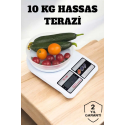 Mey İthalat® Kompakt Tasarım ve Tek Tuşla Sıfırlama Özelliğiyle Kullanımı Kolay Mutfak Tartısı