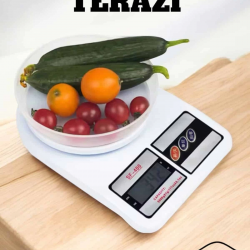 Mey İthalat® Kompakt Tasarım ve Tek Tuşla Sıfırlama Özelliğiyle Kullanımı Kolay Mutfak Tartısı