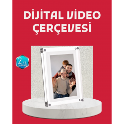 Mey İthalat® Kompakt Tasarımlı 7 İnç Dijital Fotoğraf Çerçevesi – Modern ve Şık Görünüm