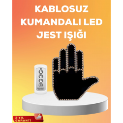 Mey İthalat® Kompakt Tasarımlı LED Jest Işığı – Selam ve Teşekkür Modları