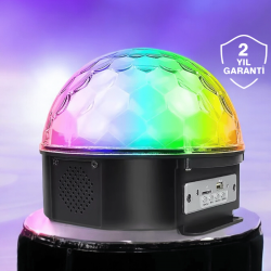 Mey İthalat® Kompakt Tasarımlı, Telefon Kontrollü Disko Topu Işıkları