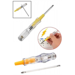 Mey İthalat® Kontrol Kalemi Çift Başlıklı Şeffaf Elektrik Testi Değişken Uçlu