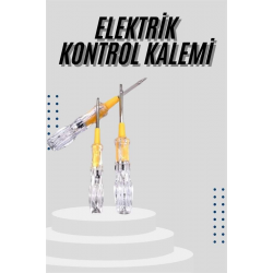 Mey İthalat® Kontrol Kalemi Çift Taraflı Uçlu Elektrik Akım Test Cihazı