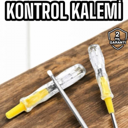 Mey İthalat® Kontrol Kalemi Nikel Kaplama Çift Başlıklı Test Cihazı